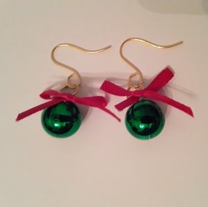 Small Christmas Ornament Earrings